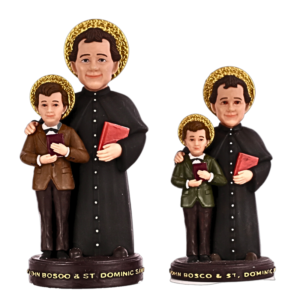 Kids Don Bosco with Dominic Savio - 4" & 6" Statues | Handcrafted Christian Religious Articles