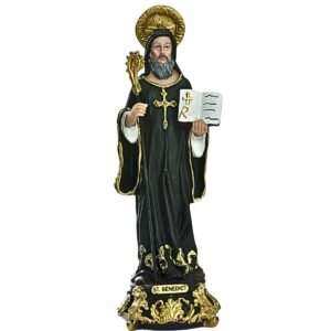 St. Benedict - 8.5" Statue | Handcrafted Christian Religious Articles