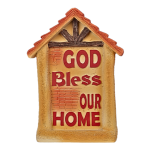 God Bless our home - 7" Wall Hanging, decor | Handcrafted Christian Religious Articles