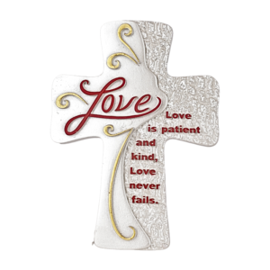 Love Cross - 6" Wall Hanging, decor | Handcrafted Christian Religious Articles