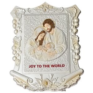 Christmas Holy Family Joy to the World - 6" Table Top | Handcrafted Christian Religious Articles