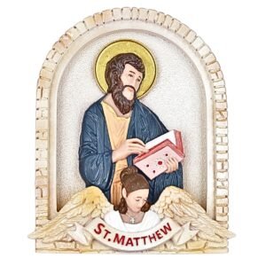 St. Matthew, the Evangelist (Arch Icon) - 4" Table Top | Handcrafted Christian Religious Articles