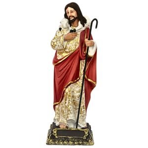 Jesus, the Good Shepherd - 7.5" Statue | Handcrafted Christian Religious Articles