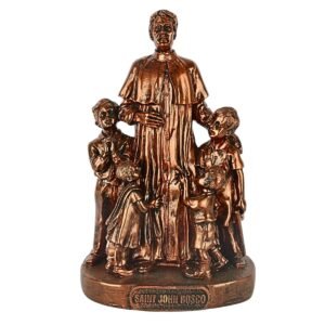 Don Bosco with Children - 8" Statue | Handcrafted Christian Religious Articles