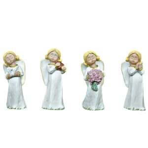 4 Set Toy Angels - 3.5" Table Top | Handcrafted Christian Religious Articles