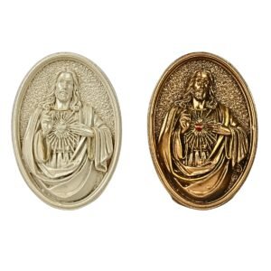 Sacred Heart of Jesus - Oval 3" Table Top | Handcrafted Christian Religious Articles