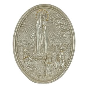 Fatima with Children - Oval 3" Table Top | Handcrafted Christian Religious Articles