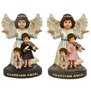 Kids Guardian Angel - 4" Statue | Handcrafted Christian Religious Articles