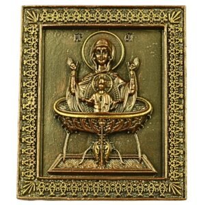 Mother Mary and Child Jesus (Square) - 5" Table Top | Handcrafted Christian Religious Articles