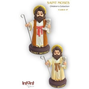 Kids St. Moses - 4" Statue | Handcrafted Christian Religious Articles