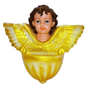 Angel - 12.5" Holy Water Font‚ Decor | Handcrafted Christian Religious Articles