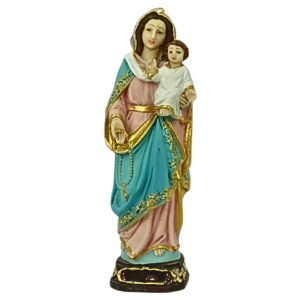 Our Lady of Rosary - 5.5" Statue | Handcrafted Christian Religious Articles