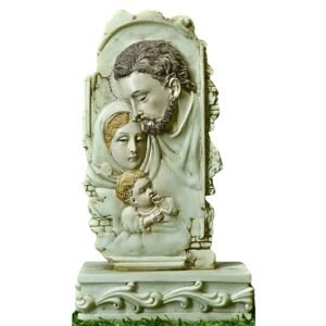 Holy Family in a Stone - 6.5" Table Top | Handcrafted Christian Religious Articles