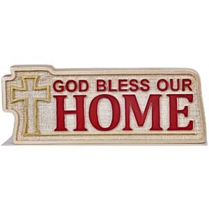 God Bless our home - 1.75" Table top | Handcrafted Christian Religious Articles