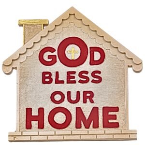 God Bless our home - 4" Table top | Handcrafted Christian Religious Articles