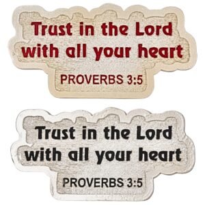 Trust in the Lord with all your heart - 2" Table Top | Handcrafted Christian Religious Articles
