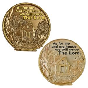 As for me and my house we will serve the Lord - 5" Table Top | Handcrafted Christian Religious Articles