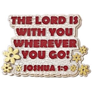 The Lord is with you wherever you go - 2" Table Top | Handcrafted Christian Religious Articles