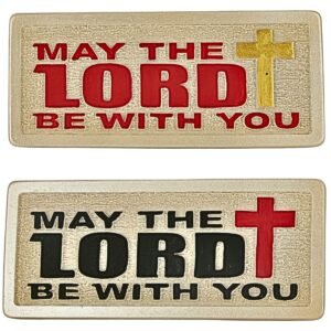 May the Lord be with you - 2" Table Top | Handcrafted Christian Religious Articles