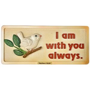 The Lord is with you where ever you go - 5" Wall Hanging decor | Handcrafted Christian Religious Articles