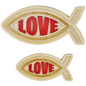 LOVE Fish - 2" & 1" Table Tops | Handcrafted Christian Religious Articles