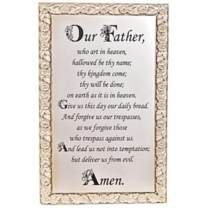 The Lord's Prayer - 5.5" Resin Frame | Handcrafted Christian Religious Articles