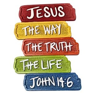 Jesus the way the truth the life John 14:6 - 4.5" Table Top | Handcrafted Christian Religious Articles
