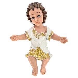 Baby Jesus - 8" Statue‚ Crib | Handcrafted Christian Religious Articles