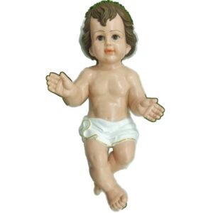 Baby Jesus - 18" Statue, Crib | Handcrafted Christian Religious Articles