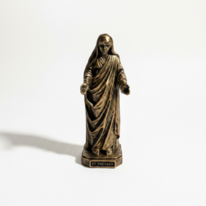 mother teresa 3.5" bronze finish resin statue