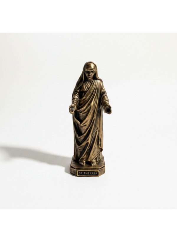 mother teresa 3.5" bronze finish resin statue